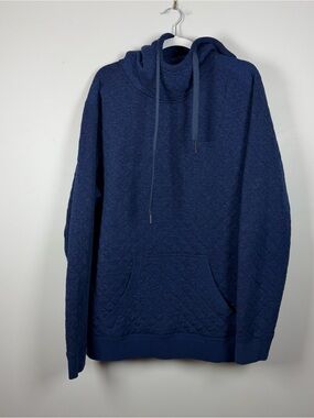 Marmot Galen Pullover Hoodie Men’s 2XL Blue Quilted Outdoor Sweatshirt Hiking